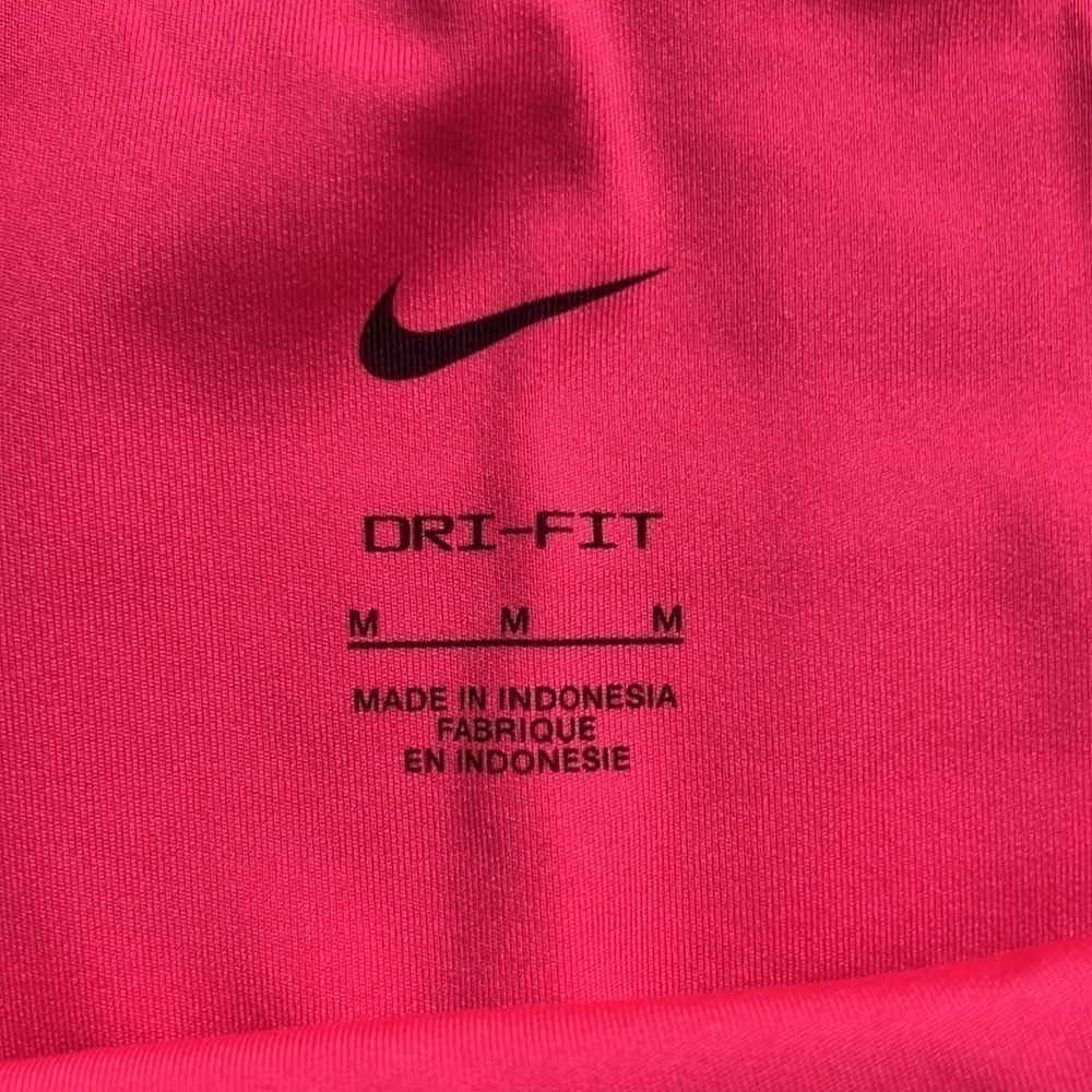 Nike Dri Fit 7/8 leggings Medium beautiful pink with mesh High Rise - Picture 6 of 13